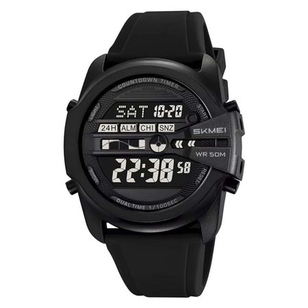 RELOJ SKMEI HOMBRE DIGITAL DUAL MULTIFUNCIÓN DEPORTIVO NEGRO - 2442