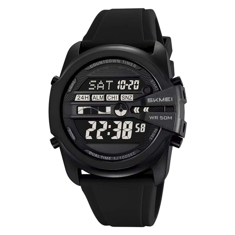 RELOJ SKMEI HOMBRE DIGITAL DUAL MULTIFUNCIÓN DEPORTIVO NEGRO - 2442