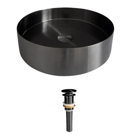 Bowl de Acero para baño XM  LA30401-R38 Acero Inoxidable 304 Negro