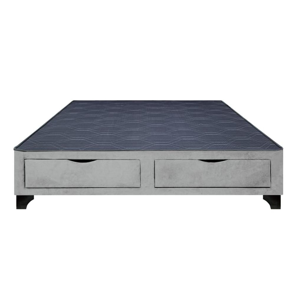 Base de Cama Kolpa 2 Cajones Frontales 2 Plz - Gris Claro