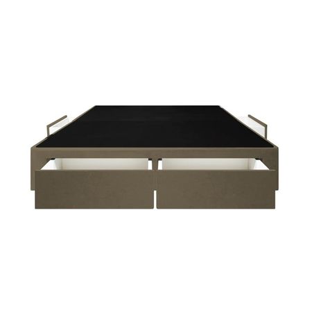 Base de Cama Wels 4 Cajones King Americano - Beige Oscuro