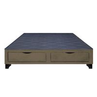 Base de Cama Kolpa 2 Cajones Frontales 2 Plz - Beige Oscuro