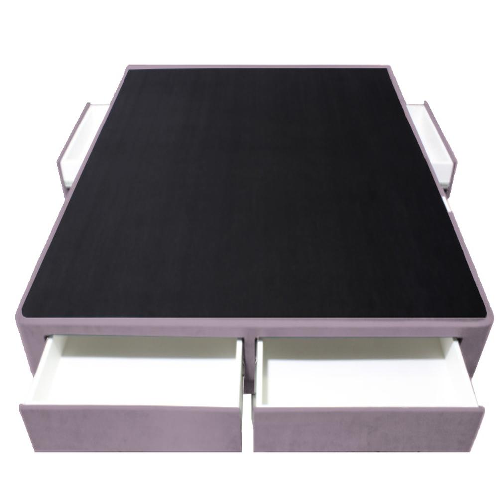 Base de Cama Wels 4 Cajones King Americano - Lila