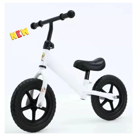 Bicicleta de Balance de Equilibrio Para Niños Aro 12 Blanco