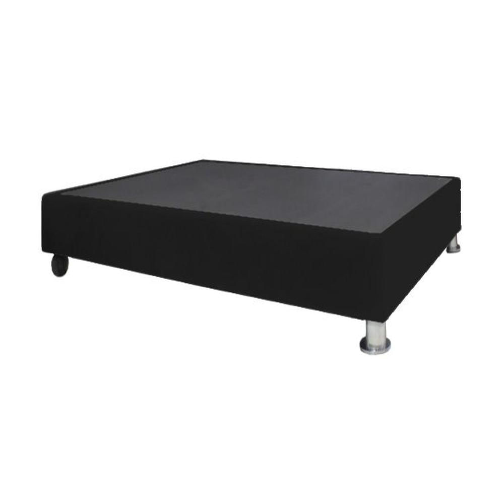 Base De Cama Luton con Ruedas 1.5 plz - Negro