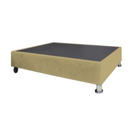 Base De Cama Luton con Ruedas 1.5 plz - Beige Oscuro