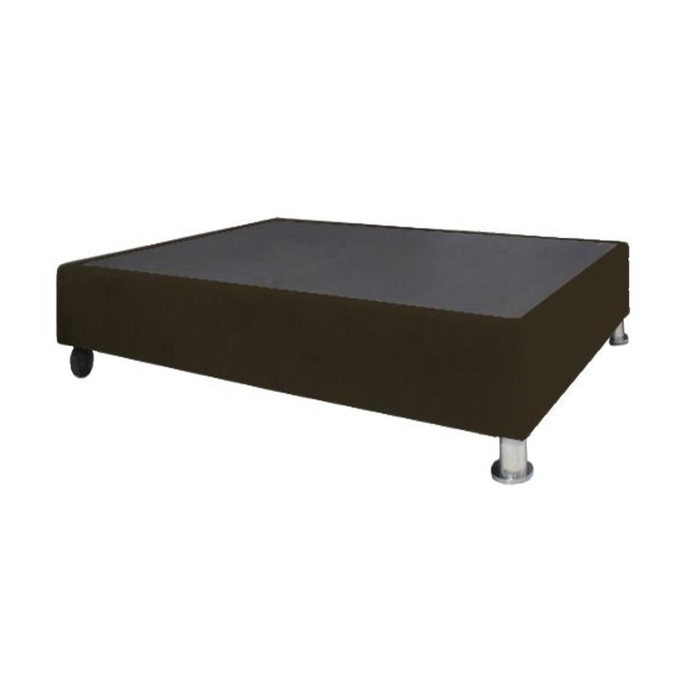 Base De Cama Luton con Ruedas 1.5 plz - Chocolate