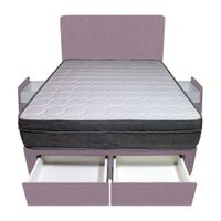 Dormitorio Turin + 4 Cajones 2 Plz + Cabecera - Lila