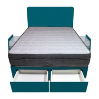 Dormitorio Turin + 4 Cajones 2 Plz + Cabecera - Cobalto