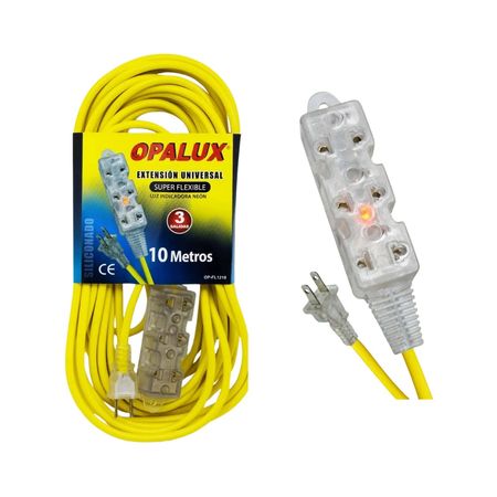 Extension Universal Siliconada de 10 Metros Opalux OP-FL1210