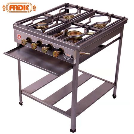 Cocina Semi Industrial Fadic 4 Hornillas N°3 FSI04-02