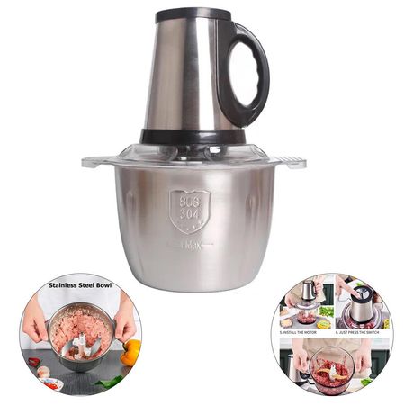 Procesador de alimentos de 3L con 3 velocidades, multifuncional