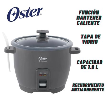 Olla Arrocera Oster CKSTRCB10DF_SKE 1,8 Litros Recubrimiento Antiadherente Gris