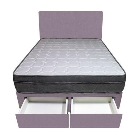 Dormitorio Turin + 2 Cajones 2 Plz + Cabecera - Lila