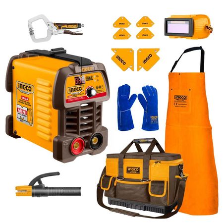 Soldadora 160amp + kit Soldador Ingco COS23095