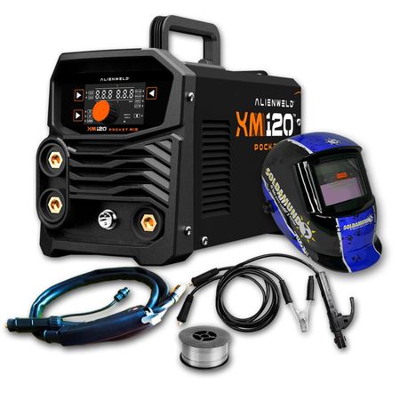 Soldadora Inverter Mig 120A Alienweld + Máscara Fotosensible