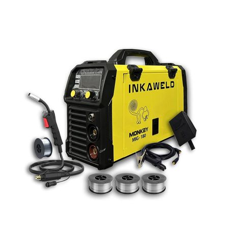 Máquina de Soldar Mig 180A INKAWELD + 3Kg Alambre Flux