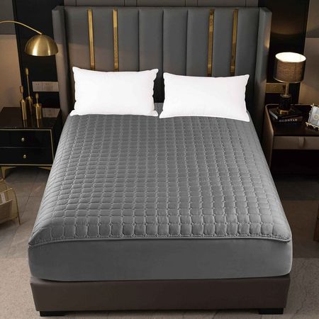 Protectores de Colchon Cobertor Impermeable 15 PLZ Gris Oscuro