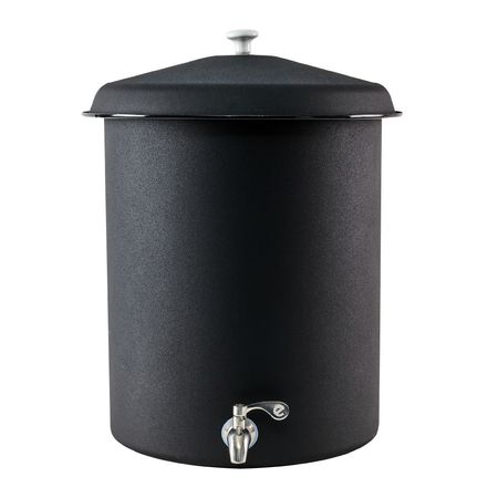 Ecofiltro Purificador de Agua Acero Vitrificado 25 L Negro Mate