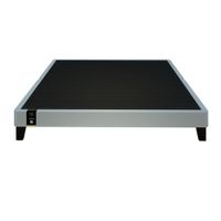 Base De Cama Europea Carintia King Americano 1.98 x 2.03-Gris Claro