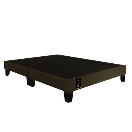 Base De Cama Europea Carintia Queen Americano 153x203-Chocolate Claro