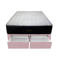 Cama Pocket Vip + 2 Cajones 2 Plz + 2 almohadas - Rosado