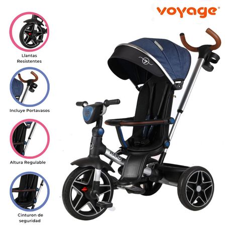 Triciclo Guiador Reversible 360° «HARDY» Blue