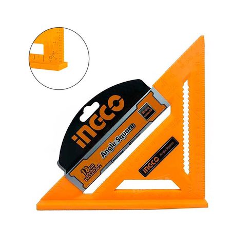 Escuadra Triangular Mulltiangulo 45° Carpintero 18mm Ingco - Has20202