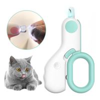 Cortauñas Led Para Gatos Cachorros y Animales Pequeños Pet Gravity Azul