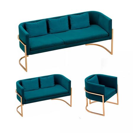 Juego de sala 3 2 1 Luxury Ohrid - Cobalto