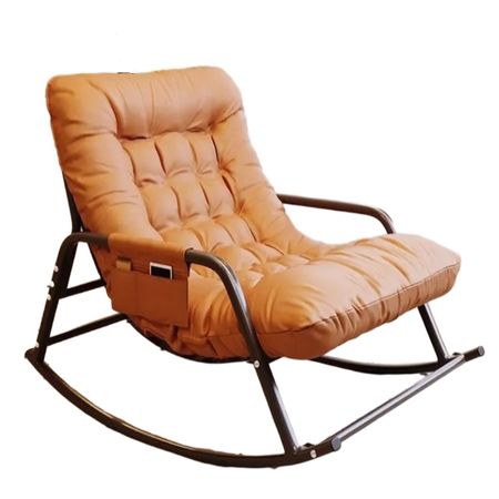 Silla Mecedora Contemporanea Naranja