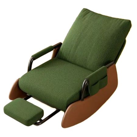 Silla Mecedora de Lujo Estilo Nórdica Verde