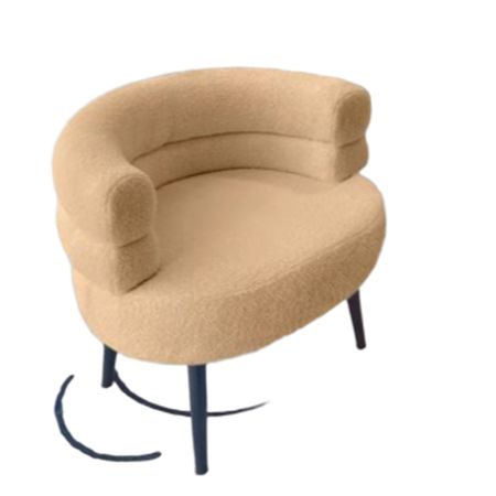 Silla Media Luna Cachemir de Cordero Caqui