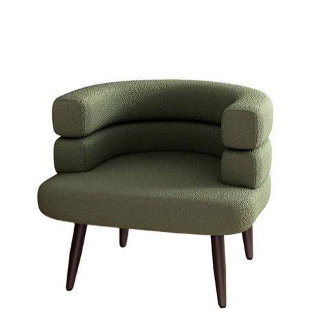 Silla Media Luna Cachemir de Cordero Verde