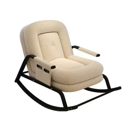 Silla Mecedora Ocio Puff Blanco