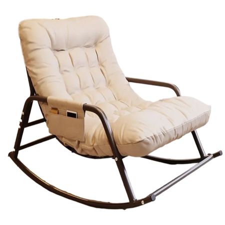 Silla Mecedora Contemporanea Blanco