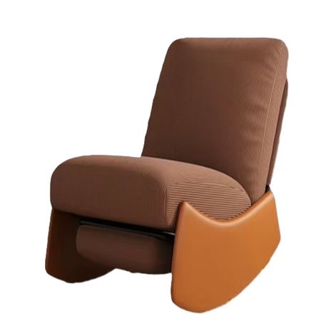 Silla Mecedora de Lujo Estilo Nórdica Marrón