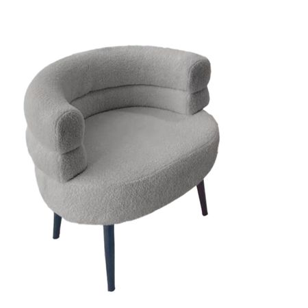 Silla Media Luna Cachemir de Cordero Gris