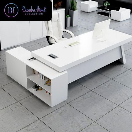 Escritorio Con Cajones Roreti - Blanco