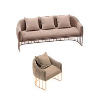 Juego de sala 3 1 Luxury Sveti - Beige claro