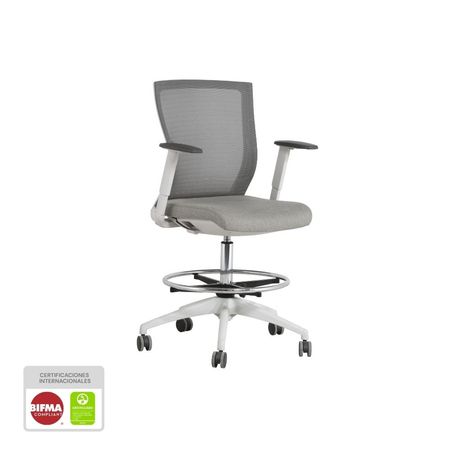 Silla De Oficina Ergonómica Nihmo 6 New Light Bar Blanco