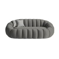Sofá Aura Cozy  2 Cuerpos - Gris Oscuro