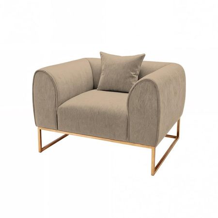 Sofá Luxury Nikole 1 Cuerpo - Beige claro