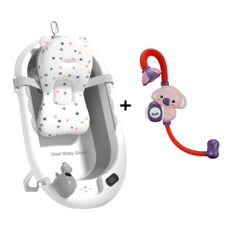 Pack Tina Bañera Plegable y Ducha Portátíl Koala
