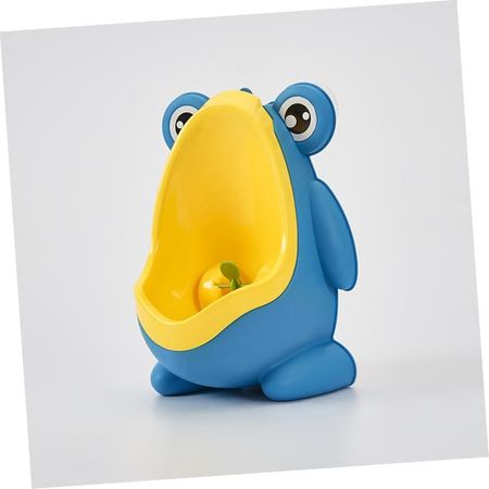 Urinario Forma de Rana para Niños Fácil de Instalar Celeste