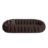 Sofá Aura Cozy  3 Cuerpos - Chocolate