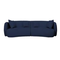Sofá Moderno Wexforth 4 cuerpos - Azul Marino