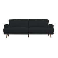 Sofá Moderno Carlow 3 Cuerpos - Negro