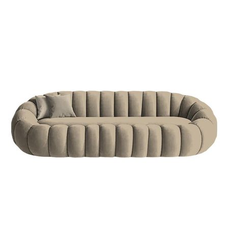 Sofá Aura Cozy  3 Cuerpos - Beige Claro