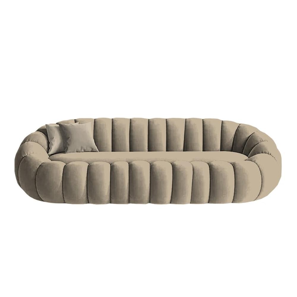 Sofá Aura Cozy 3 Cuerpos - Beige Claro